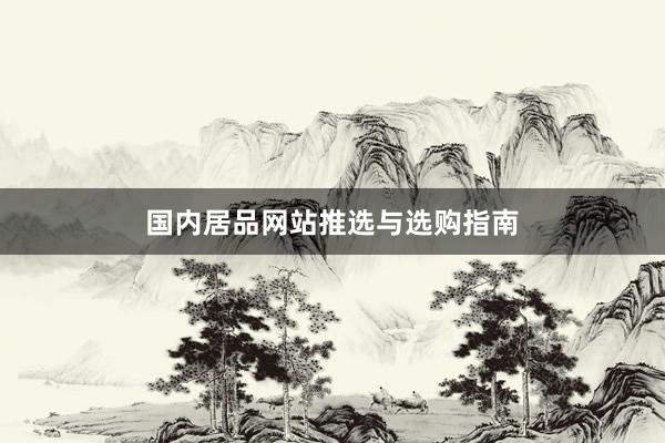 国内居品网站推选与选购指南